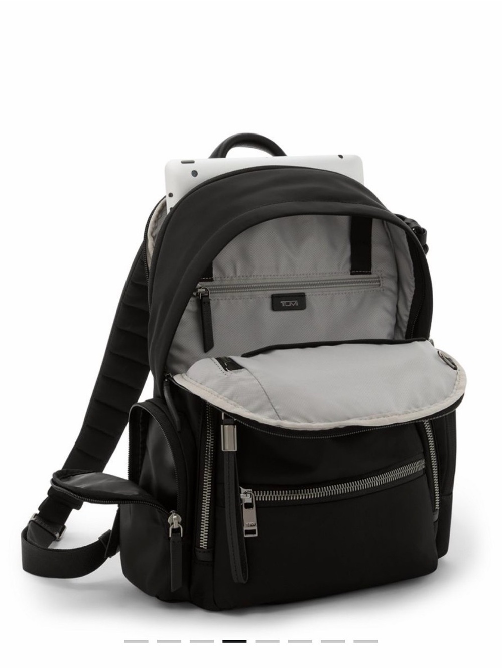 Tumi Celina (Medium) Black Nylon Travel Backpack with Gunmetal Hardware - Picture 4 of 12